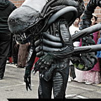 handmade alien halloween costume