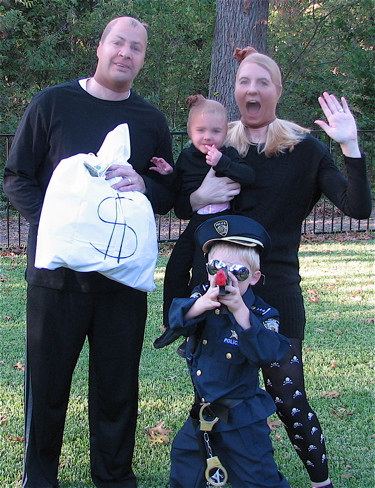 DIY Cops and Robbers costumes
