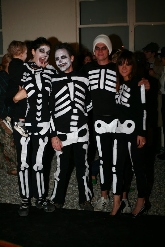 DIY adult skeleton costumes
