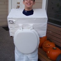 DIY toilet costume