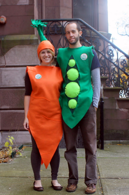 Handmade Peas and Carrots Costume