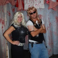 Handamde Dog the bounty hunter and wife costumes!