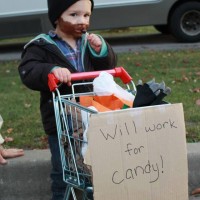 Homemade baby bum costume