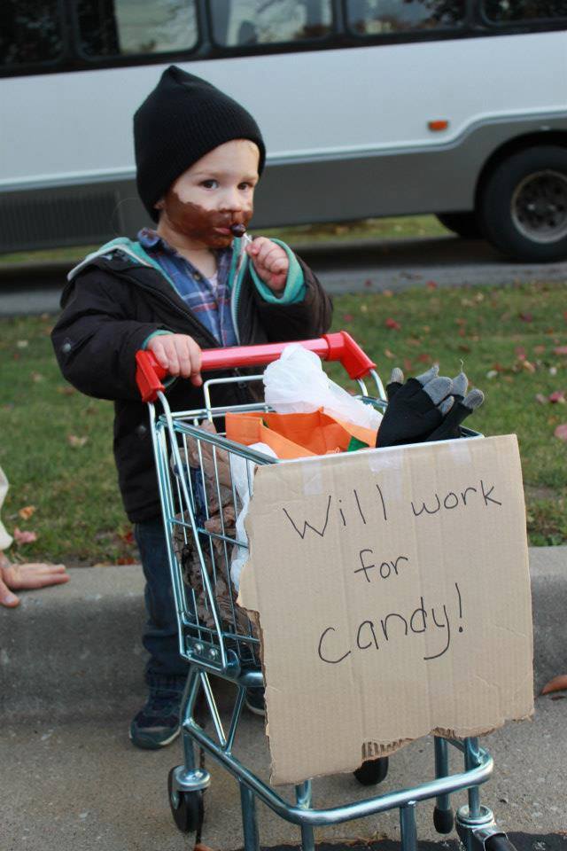 KIDS: Homemade bum costume - Really Awesome Costumes