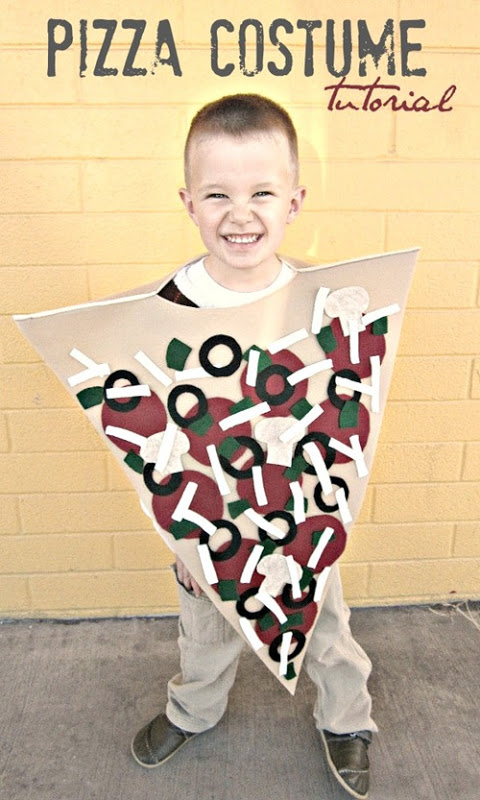 Handmade pizza costume