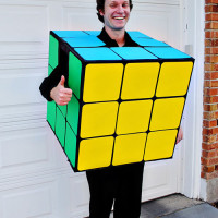 Handmade Rubiks cube costume