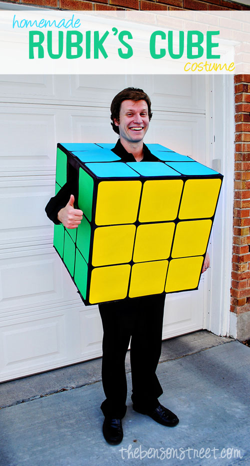Handmade Rubiks cube costume