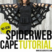 Cut out spider web cape