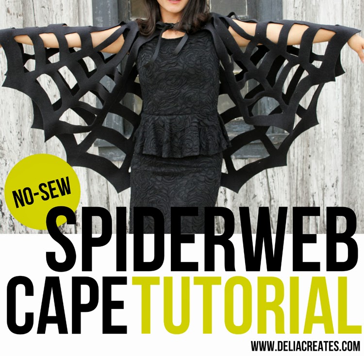 Cut out spider web cape