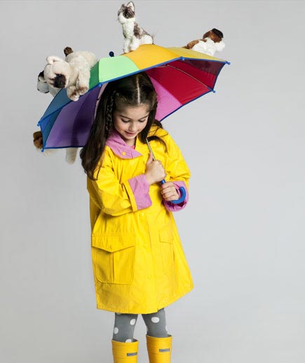 DIY raining cats and dogs costume
