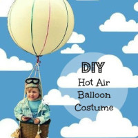 DIY hot air balloon costume