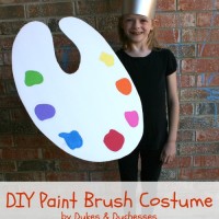 DIY paint brush costume