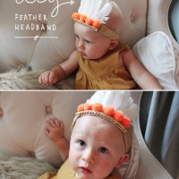 diy feather headband