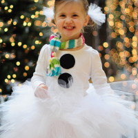 diy snowman tutu