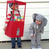 DIY Gumball machine costume