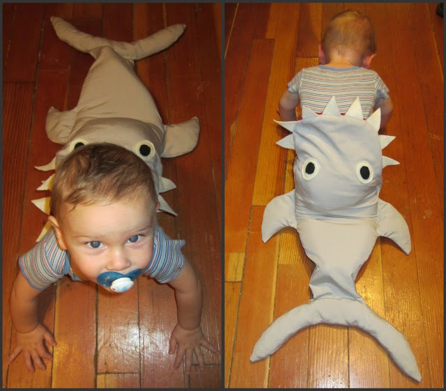 DIY shark costume