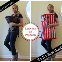 DIY Bag of Popcorn costume