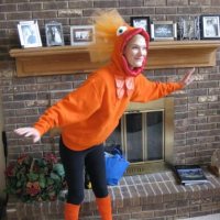 DIY goldfish costume