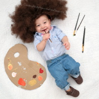 Baby Bob Ross Costume