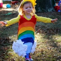 DIY rainbow costume