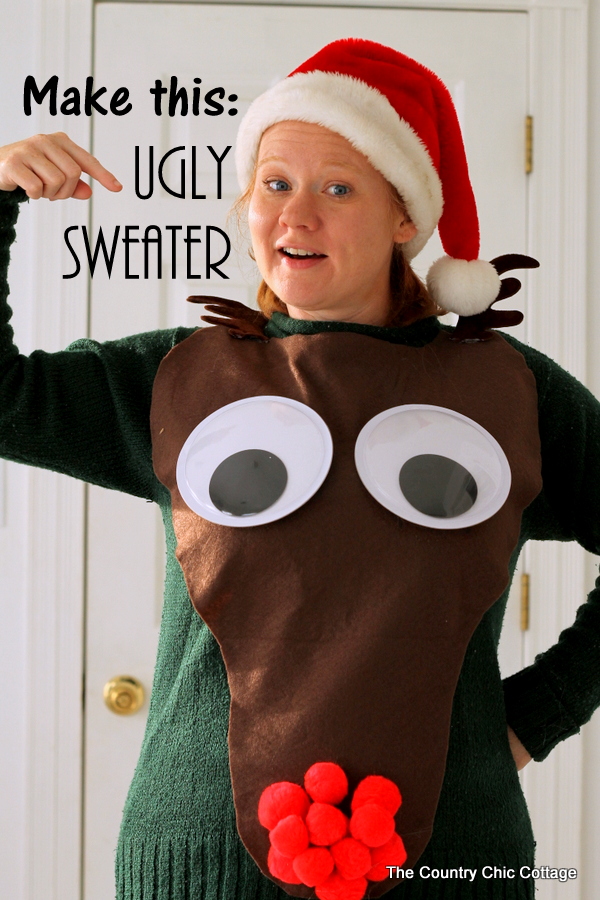 ugly christmas shirt diy