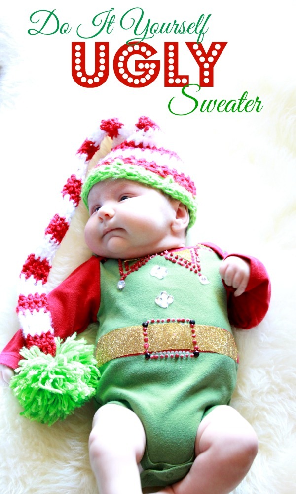 Baby ugly sweater DIY