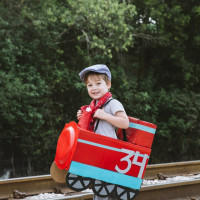 Cardboard Box train costume